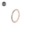Punk Style Colorful Diamond Embedded Nose Ring Ear Hoop Ear Bone Stud Titanium Nasal Ring Connector Ring Unisex