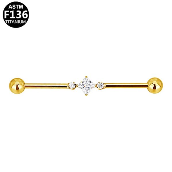 Fashionable Heart/Butterfly F136 Piercing Ear Bridge Trendy Titanium Alloy Male Female Universal Ear Studs