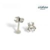 G23 Titanium, Ear, Stud, Jewellery, Head, Inner Thread, Spider, Spiderman, Lip, Piercing, Head, Flat back, Simple.