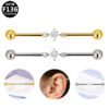 Fashionable Heart/Butterfly F136 Piercing Ear Bridge Trendy Titanium Alloy Male Female Universal Ear Studs