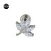 F136 Titanium Anchor Pendant Internal Thread Lip Stud Moon Maple Leaf Smiley Face Pendant Zircon Earring Lip Ring 0.9 Thread