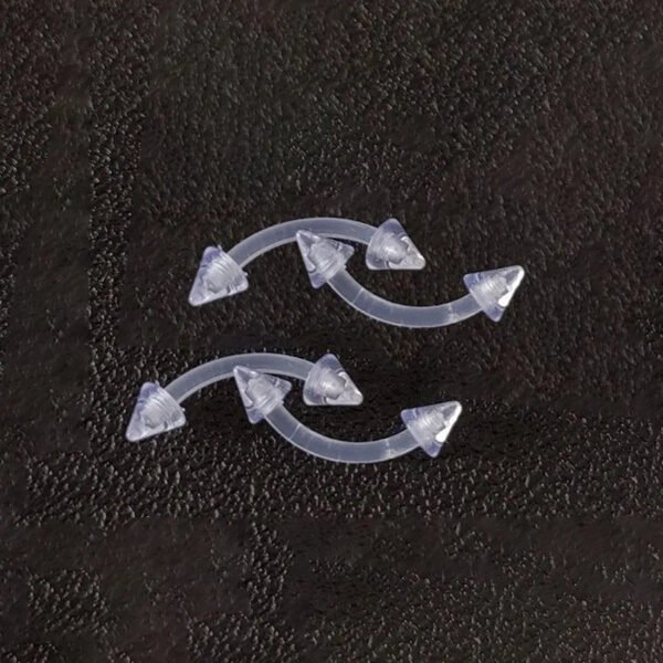 Hypoallergenic, Acrylic, Invisible, Lip, Ring, Belly Button, Navel, Tongue, Stud, Bar, Soft Rod, Horse Shoe, Ring, Eyebrow, Save, Piercing, Pregnancy, MRI scan.