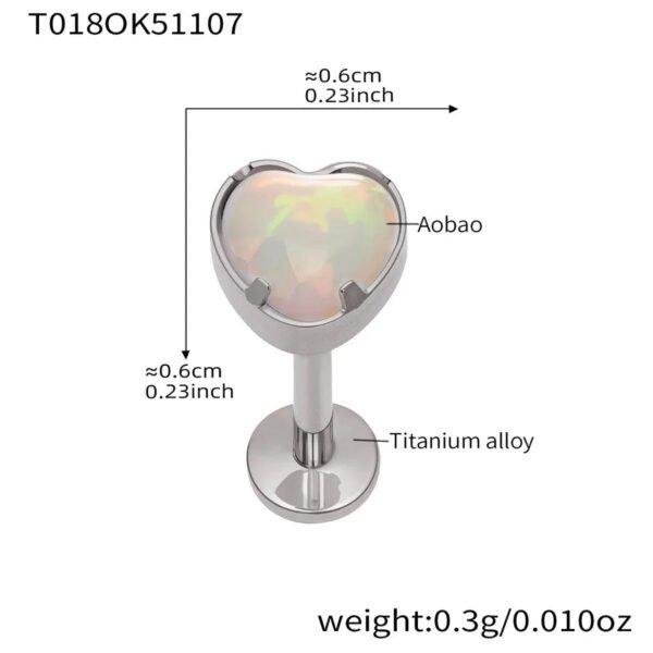 picture_0edc589c-8a32-46f9-bc8d-91ce175af133(2) Satan's Child Piercing Mermaid Lip Stud Titanium Alloy Stud Sweet Cool Hot Girl Piercing Titanium Alloy Zircon Lip Ring Titanium Alloy Jewelry