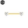 picture_0fd6e978-5093-496f-9b4e-3f1e161b727c(2) Butterfly Heart Shaped Titanium Alloy Piercing Set With Zirconia Stones Fashionable Style Chest Decorations