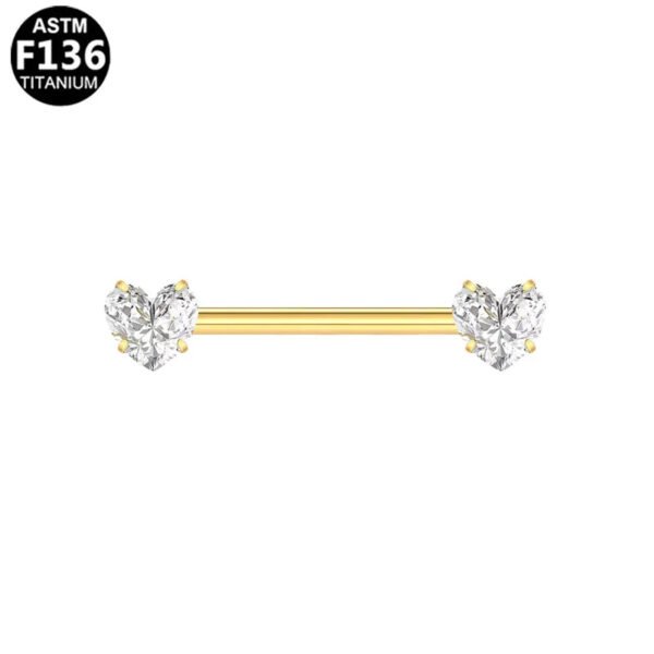 picture_0fd6e978-5093-496f-9b4e-3f1e161b727c(2) Butterfly Heart Shaped Titanium Alloy Piercing Set With Zirconia Stones Fashionable Style Chest Decorations