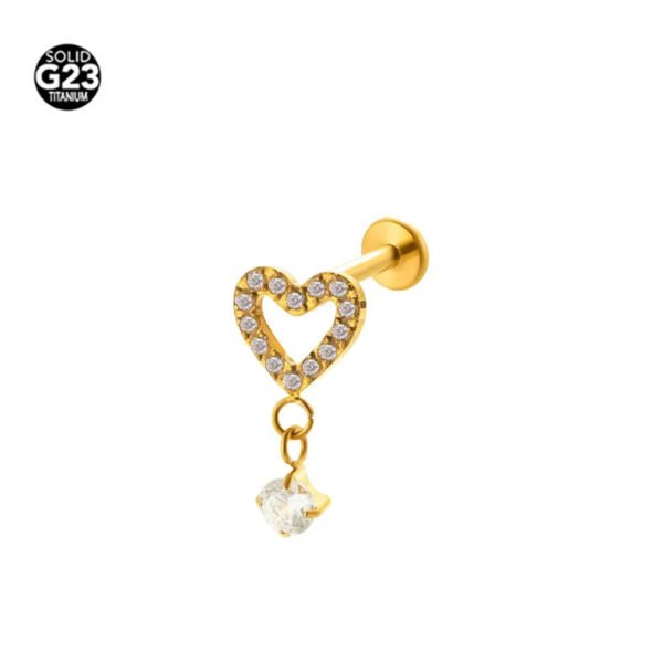 picture_10cc5806-b4e5-4827-8283-b191ea45d339(2) Titanium Alloy 0.9 Tooth Pendant Micro-Set Zircon Flat Bottom Rod Piercing Earrings Heart Star Studs Unisex Fashion Jewelry