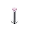 Titanium Alloy G23 Prong Claw Wireless Nose Stud Earring Lip Piercing Wedding Birthday Festival Geometric Pattern Unisex