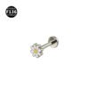 Fresh Titanium Alloy Piercing Jewelry Star Moon Butterfly Geometric Pattern Fashionable Unisex Lip Stud Ear Bone Stud