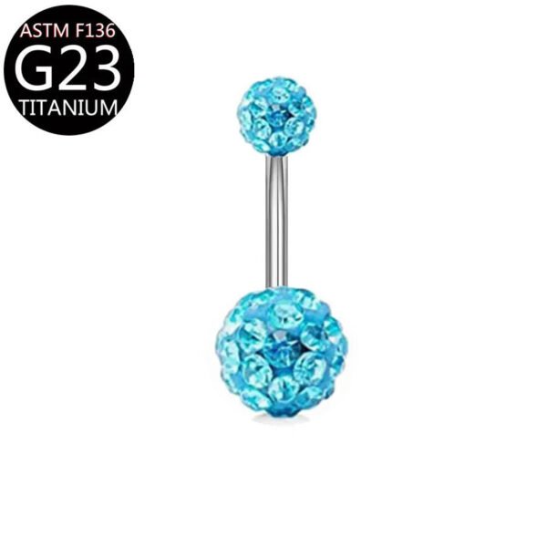Implant Grade Titanium Flower Heart Dangly Belly Bar – Dainty Zirconia Navel Piercing, Hypoallergenic & Stylish