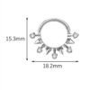 picture_1941e97d-abce-4a55-8807-8018f5989f19(2) Titanium Alloy G23 Nose Ring Jewelry Women's Body Piercing Zircon Earrings Hoops Fashionable Unisex