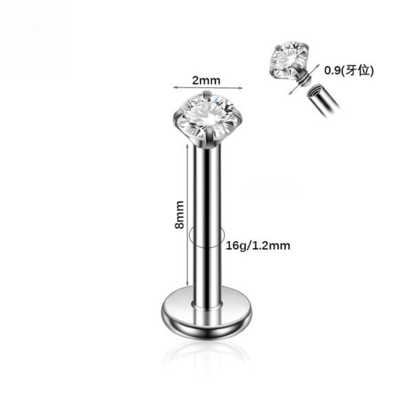 G23 Titanium, Single, Double Layer, Nose, Stud, Hoop, Chain, Piercing, Universal, Accessories, Zirconia, Split Ring, Geometric, Dangle, Between Earrings, Internal Thread, Screw, S Shape, Clicker, Vertical Labret.