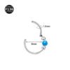 F136 Titanium Alloy, Ear, Ring, Stud, 1.0x8mm, Closed Loop, Nose, Septum, Clicker.