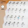 picture_2037f74a-fe4a-408a-9f12-81a2fe4eec67(2) G23 Titanium Stud Earrings Set With Zirconia Plug Style Flat Bottom Lip Studs Titanium Alloy Lip Ring Piercing Jewelry