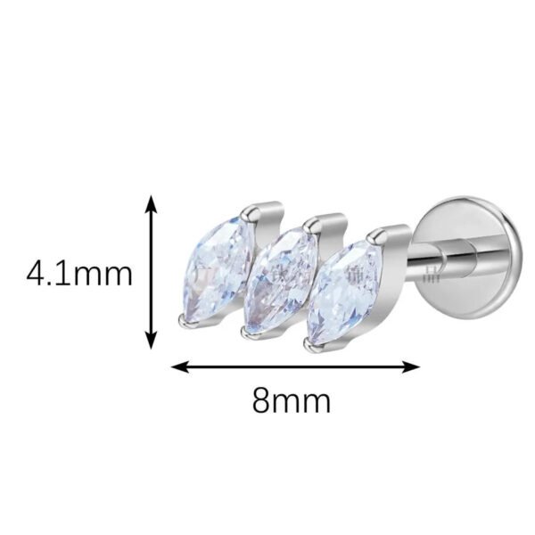 picture_20b6585f-3339-45e6-9baa-3308139fa005(2) Metal Titanium Butterfly Flat Tongue Piercing and Ear Stud Jewelry G23 Titanium Coated Lip Piercing Women's Fashion Internal Piercing