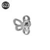 G23 Titanium Alloy Butterfly Skull Heart Piercing Studs Under-Skin Jewelry Skin Animal Snake Dolphin Bone Studs