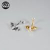 Titanium Metal Scorpion Bat Belly Button Piercing Belly Button Ring Zircon Cherry Multiple Horse Eye Flower Inner Tooth Belly Button Stud Body Piercing Jewelry Accessories