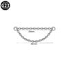 G23 Titanium, Single, Double Layer, Nose, Stud, Hoop, Chain, Piercing, Universal, Accessories, Zirconia, Split Ring, Geometric, Dangle, Between Earrings, Internal Thread, Screw, S Shape, Clicker, Vertical Labret.