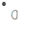Titanium Alloy D-Shaped Nose Ring Ear Cuff 8/10mm Inner Diameter Piercing Jewelry Simple Classic Style For Men And Women