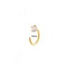 G23/F136 Titanium Alloy Inlaid Zircon C-Shaped 0.8mm Coil Nose Ring Cartilage Earrings Piercing Jewelry