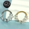 picture_27f82a08-ff1e-42ef-a562-68e124337c08(2) New Fashionable Titanium Nose Ring F136 Hollow Zircon Unisex Creative Nose Jewelry Geometric Pattern Wedding Birthday Party