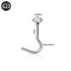 G23 Titanium, Single, Double Layer, Nose, Stud, Hoop, Chain, Piercing, Universal, Accessories, Zirconia, Split Ring, Geometric, Dangle, Between Earrings, Internal Thread, Screw, S Shape, Clicker, Vertical Labret.