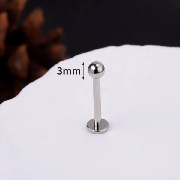 picture_29d393e1-90f6-4433-8dcd-b1a78b675ef9(2) G23 Titanium Snake-Shape Butterfly Earrings Fashionable Retro Polished Steel Color Lip Studs Unisex Simple Design Ear Jewelry