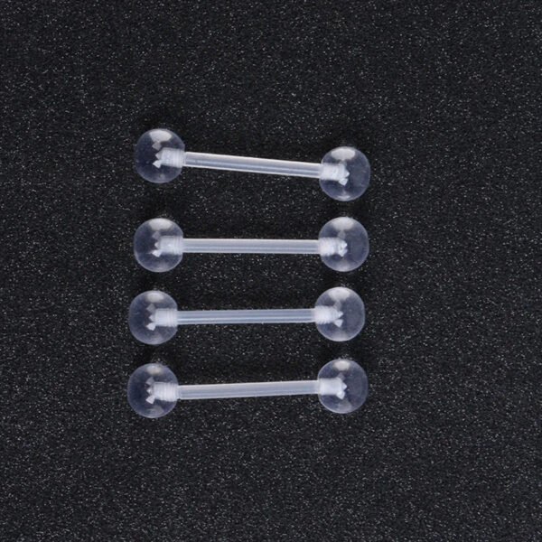 Hypoallergenic, Acrylic, Invisible, Lip, Ring, Belly Button, Navel, Tongue, Stud, Bar, Soft Rod, Horse Shoe, Ring, Eyebrow, Save, Piercing, Pregnancy, MRI scan.