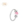 F136 Titanium Alloy, Ear, Ring, Stud, 1.0x8mm, Closed Loop, Nose, Septum, Clicker.