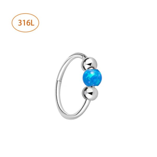 F136 Titanium Alloy, Ear, Ring, Stud, 1.0x8mm, Closed Loop, Nose, Septum, Clicker.