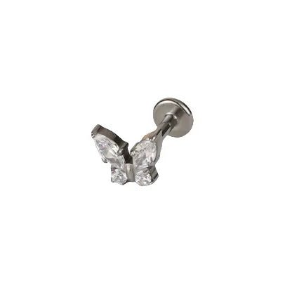 picture_2fe11469-2023-4174-bc4e-5c3ddf79e0c1(2) G23 Titanium Stud Earrings Set With Zirconia Plug Style Flat Bottom Lip Studs Titanium Alloy Lip Ring Piercing Jewelry