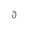 G23/F136 Titanium Alloy Inlaid Zircon C-Shaped 0.8mm Coil Nose Ring Cartilage Earrings Piercing Jewelry