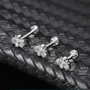 Titanium Bee F136 Nasal Ear Lip Studs Implant Grade G23 Titanium Alloy Body Piercing Jewelry Ear Bone Studs Polished Finish