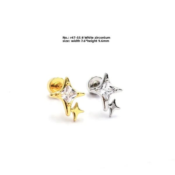 picture_388b7ad0-2377-4ff7-8372-5b2e6105ef54(2) Elegant Titanium Steel Screw Ear Bone Studs Versatile Simple Cross Ear Cuff Earrings Unisex Fashion Wedding Jewelry