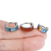 F136 Titanium Alloy, Ear, Hoop, Stud, Rainbow, Ice, Sugar, Ring, Geometric, Zirconia