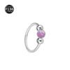F136 Titanium Alloy, Ear, Ring, Stud, 1.0x8mm, Closed Loop, Nose, Septum, Clicker.