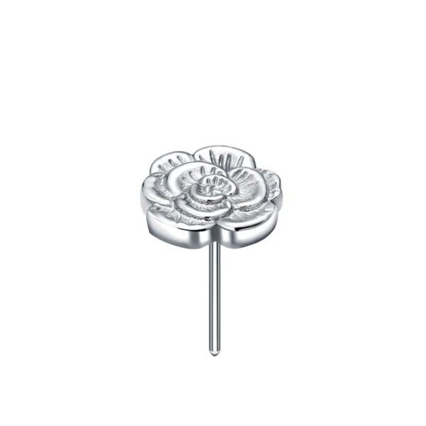 Titanium Alloy G23 Rose Flower Lip Stud Ear Bone Stud Insert Pin Style Tongue Stud Nose Stud Direct From Factory Source