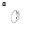 F136 Titanium Alloy, Ear, Ring, Stud, 1.0x8mm, Closed Loop, Nose, Septum, Clicker.