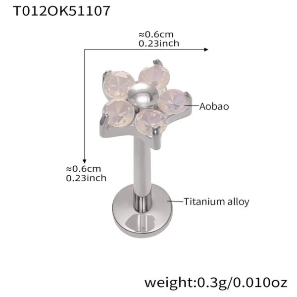 picture_42bc0712-9e05-43b4-8387-2e0030e2be3d(2) Satan's Child Piercing Mermaid Lip Stud Titanium Alloy Stud Sweet Cool Hot Girl Piercing Titanium Alloy Zircon Lip Ring Titanium Alloy Jewelry