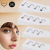 picture_45473b1b-605a-4df3-bb78-f8cc00a0c47a(2) Titanium Alloy F136 Horse Eye Piercing Nose Studs 5A Zircon Insertion S Bar Multi-Functional Nose Jewelry For Men And Women