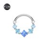 picture_45cb5e05-0f2b-4c0f-ac37-7c04a87789da(2) Titanium Alloy Square Color Spliced Zircon Nose Ring Nasal Septum Piercing Jewelry For Men And Women Suitable For Wedding And Birthday