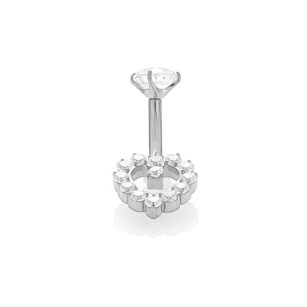 picture_47695033-1e76-40a4-bb55-2092df7e4428(2) 1Pcs F136 Titanium Zircon Belly Button Ring Heart Fish Cup Pendant G23 Titanium Alloy Body Piercing Jewelry Belly Button Stud Navel Ring