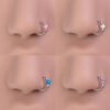 F136 Titanium Alloy, Ear, Ring, Stud, 1.0x8mm, Closed Loop, Nose, Septum, Clicker.