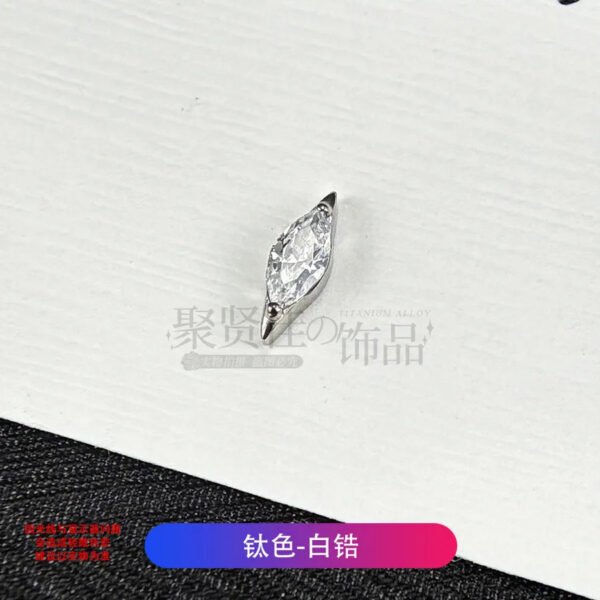 picture_494ed8a1-337b-43ad-9b27-9b342429f935(2) Titanium Alloy Ear Studs Embedded With 5A Zirconia G23 Titanium Lip Studs Spiral Ear Bone Studs Unisex Body Piercing Jewelry