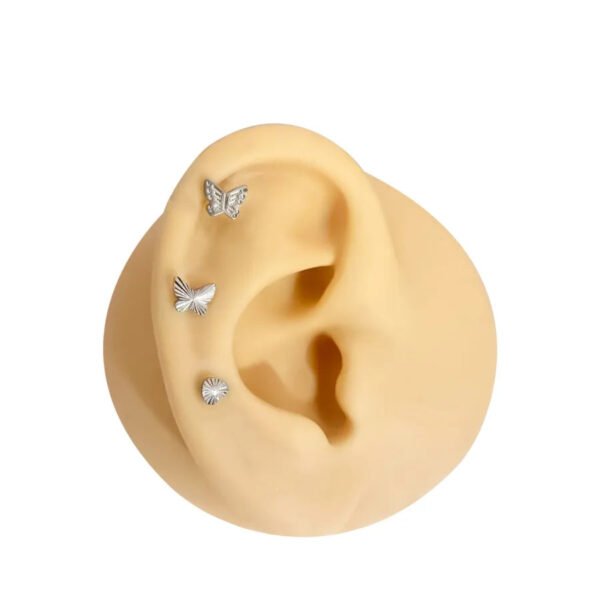 F136 Titanium Alloy, Butterfly, Knot, Heart Leaf, Star, Ear Cartridge, Lip, Stud, Vertical Labret, Geometric, Body Piercing Jewellery.