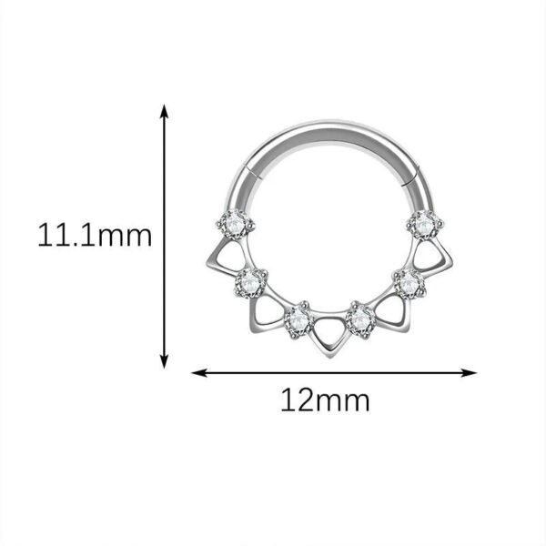 picture_509a5a7c-4089-4164-a151-390e7ae9f151(3) Titanium Alloy G23 Nose Ring Jewelry Women's Body Piercing Zircon Earrings Hoops Fashionable Unisex