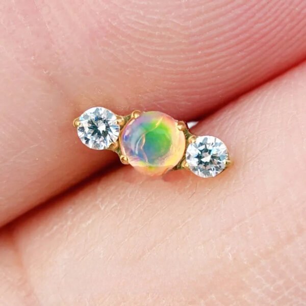 picture_52383fd6-bb00-495b-8d1f-5cd81dfaf360(2) Titanium Alloy G23 Ear Studs Lip Rings Body Piercing Jewelry Aurora Jelly Candy Style Unisex Fashion Jewelry Ear Bone Studs