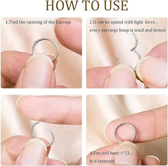 Titanium G23 Seamless Closure Piercing Hoops Fashionable Unisex Polished Finish Circular Pattern Ear Nose Lip Rings Jewelry