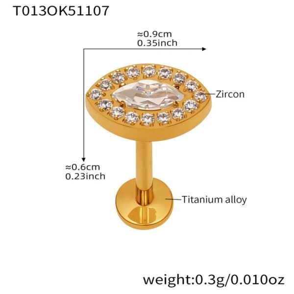 picture_53724160-cbc9-4662-9b93-75f9a2ef65e0(2) Satan's Child Piercing Mermaid Lip Stud Titanium Alloy Stud Sweet Cool Hot Girl Piercing Titanium Alloy Zircon Lip Ring Titanium Alloy Jewelry