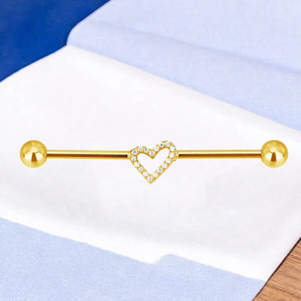 Fashionable Heart/Butterfly F136 Piercing Ear Bridge Trendy Titanium Alloy Male Female Universal Ear Studs