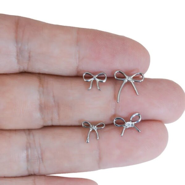 New F136 Titanium Alloy, Stud, Ear, Internal Thread, Butterfly, Knot, Rhinestones, Mini bow, Head only or Post and Head.